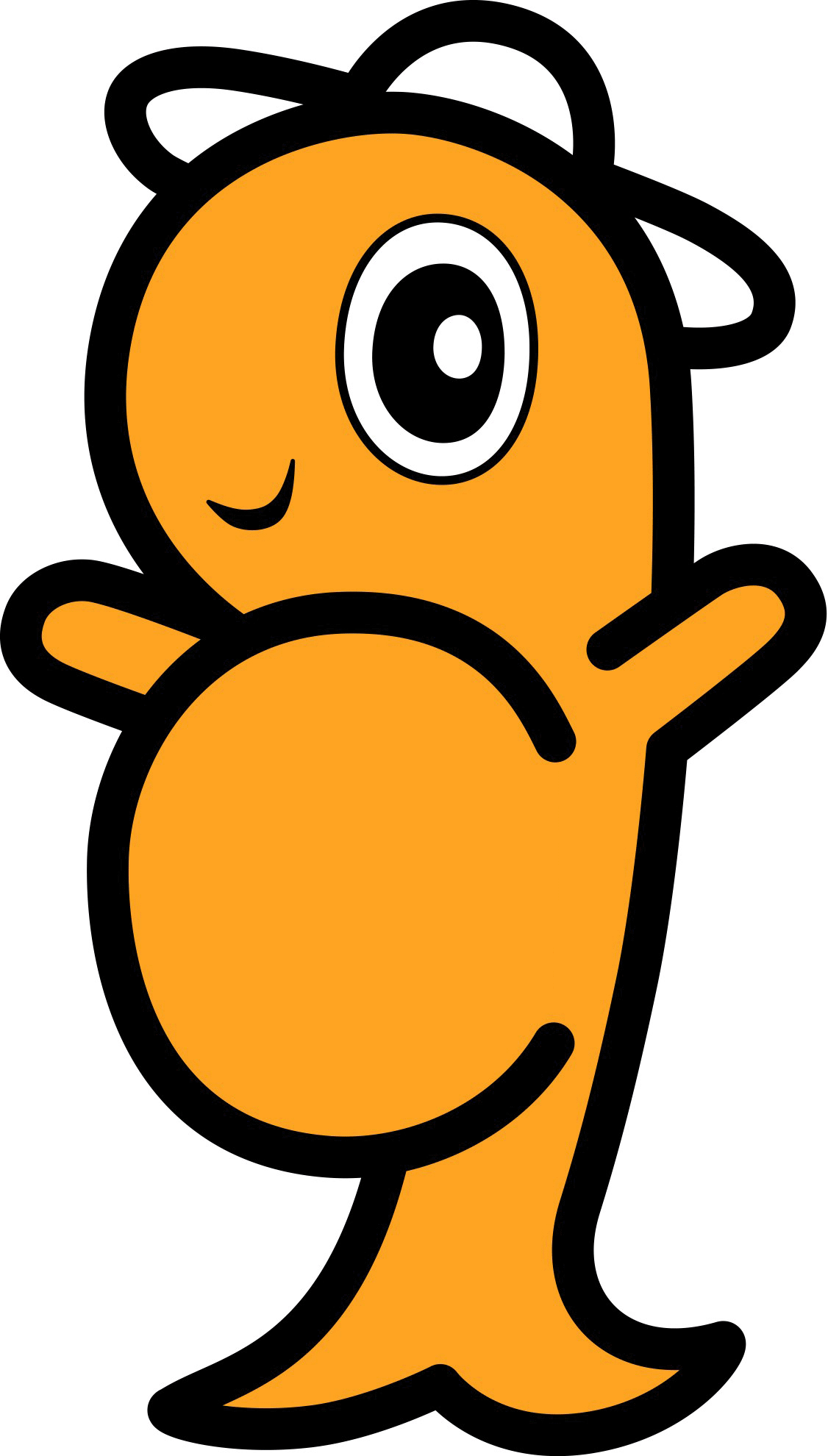野田村のマスコットキャラクター「のんちゃん」のイラスト