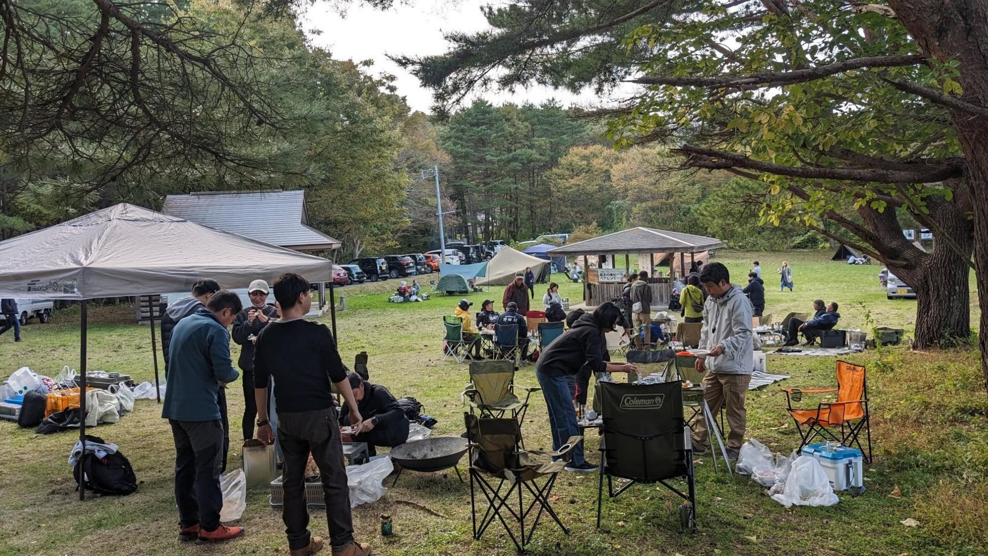 玉川野営場で開催されたベアレンBキャンプ