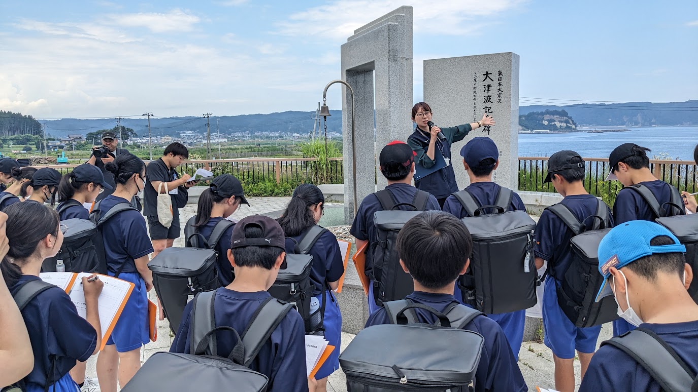 毎年3月11日にはこの場所で追悼行事が行われる